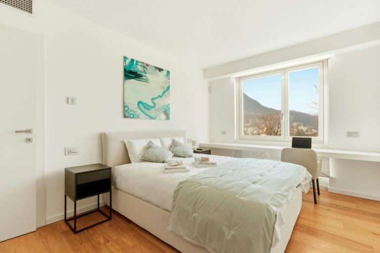 Cozy Airbnb with modern interior and mountain view