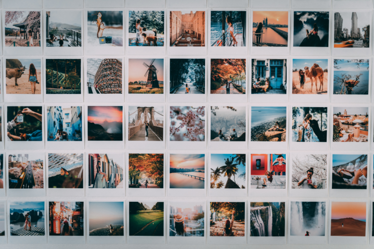Collection of travel photos showing meaningful vacation memories and experiences